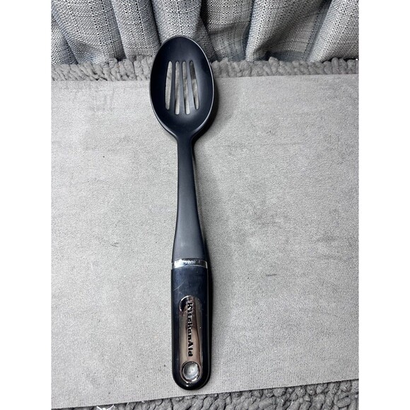 KitchenAid Classic Cook Series 4 Slotted Spoon Black Kitchen Utensil Replacement - Picture 4 of 6